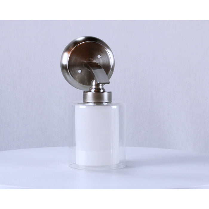 LAMP. PARED NÍQUEL SATINADO 1L E27 40W