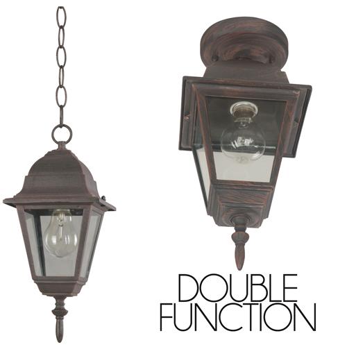 LAMP. EXT. COLGANTE OXIDO 1L E27 100W (CONVERTIBLE)