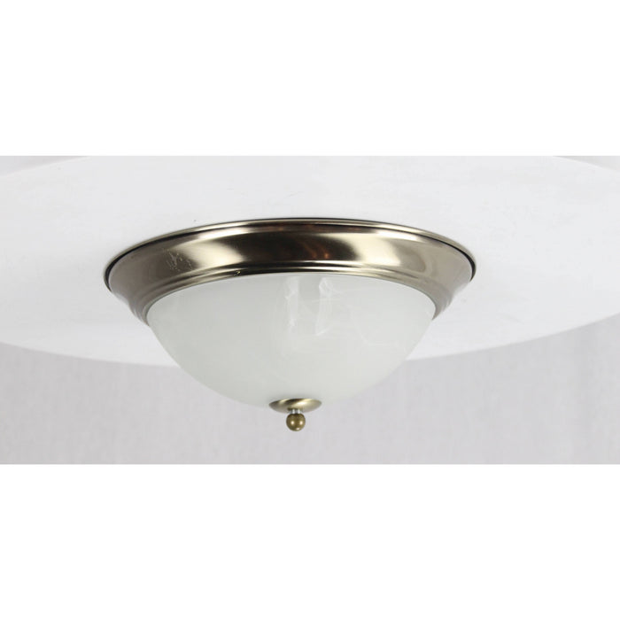 LAMP. TECHO BRONCE ANTIGUO 2L E27 40W (2 PIEZAS)