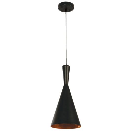 LAMP. COLGANTE NEGRO 1L E27 60W