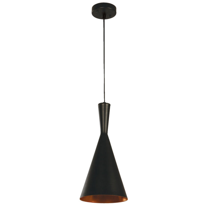 LAMP. COLGANTE NEGRO 1L E27 60W