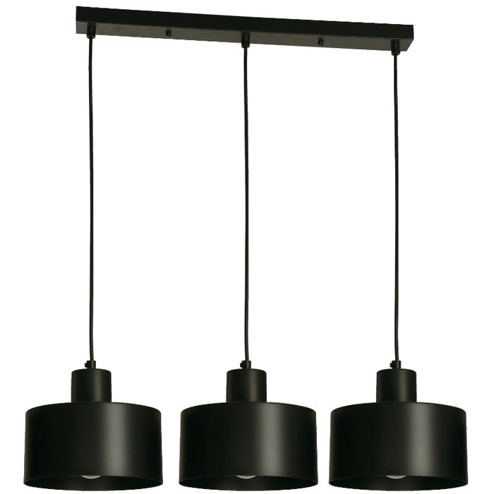 LAMP. COLGANTE NEGRO 3L E27 40W