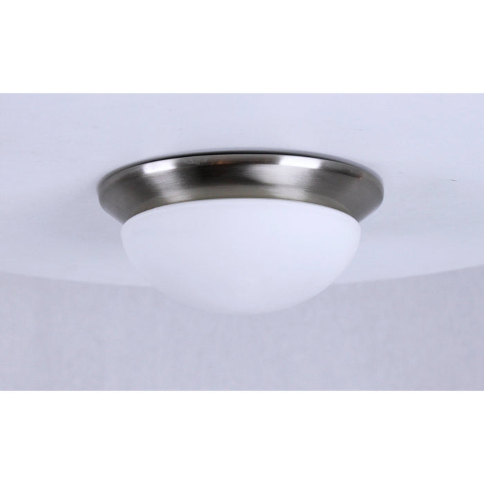 LAMP. TECHO NIQUEL SATINADO 1L E27 60W (2 PIEZAS)
