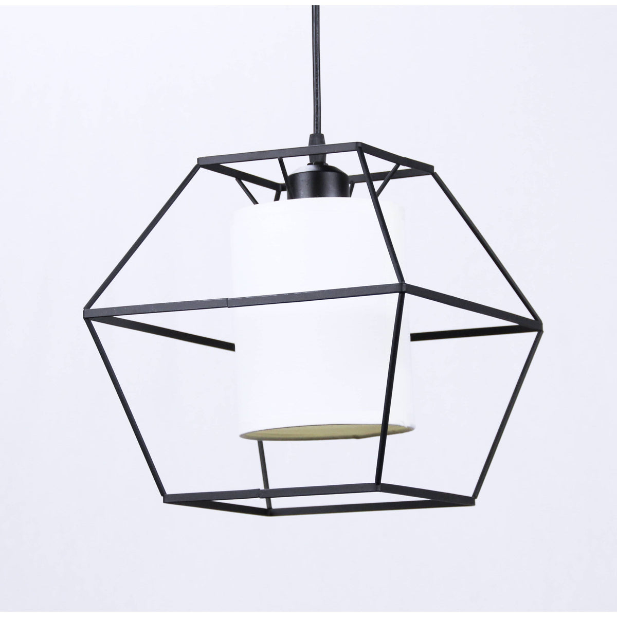 LAMP. COLGANTE NEGRO 1L E27 60W