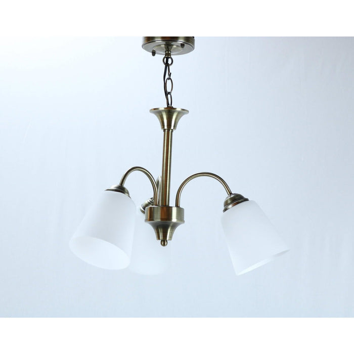 Lámpara Colgante Bronce Antiguo 3L E27 60W
