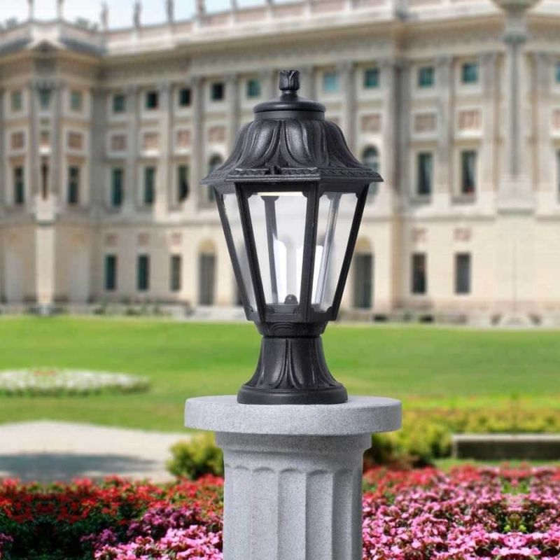 LAMP. EXT. POSTE MIKROLOT/ANNA NEGRO 1L E27 12W