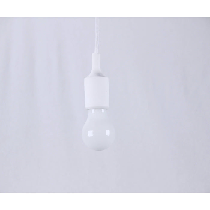 LAMP. COLGANTE BLANCO 1L E27  60W