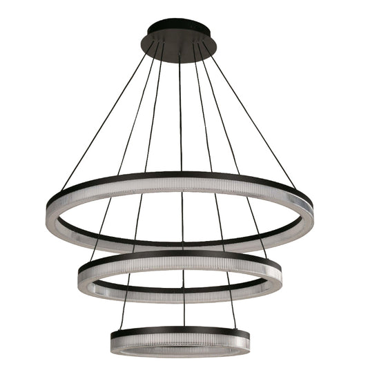 LAMP. LED COLGANTE NEGRO 1L 94W 100-240V 3000K