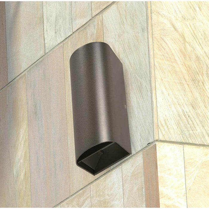 LAMP. LED EXT. PARED GRIS 1L 10W 100-240V 4000K
