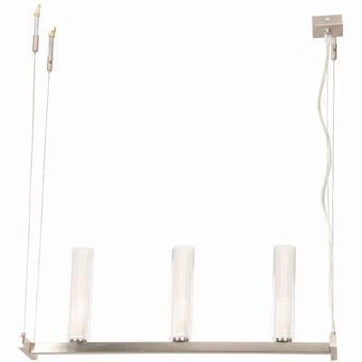 LAMP. COLGANTE NIQUEL SATINADO 3L G9 40W (I/B)