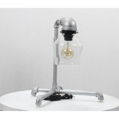 LAMP. MESA PLATEADO 1L E27 40W