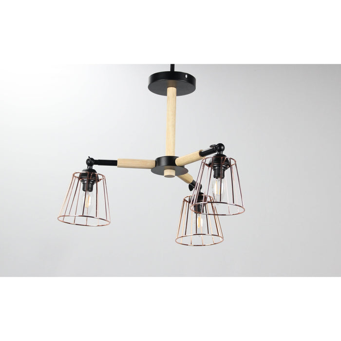 LAMP. TECHO NEGRO 3L E14 40W