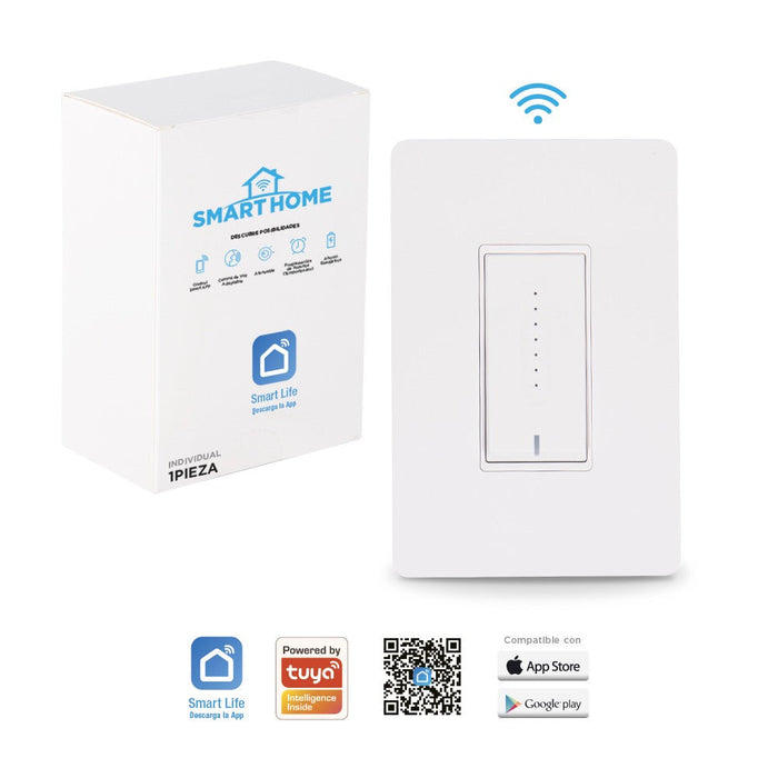 INTERRUPTOR INTELIGENTE BLANCO 120V (ATENUABLE)