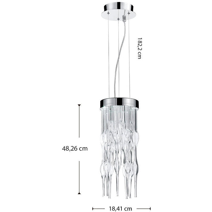 LAMP. LED MINI PENDANT VIPER 8L 1W 120V 3500K