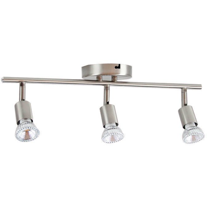 LAMP. TECHO REFLECTORA NIQUEL SATINADO 3L GZ10 50W