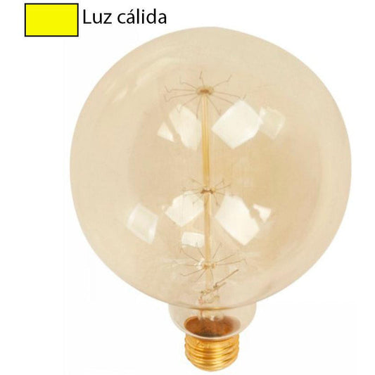 BOMBILLO INCANDESCENTE VINTAGE G125 E27 40W 2700K