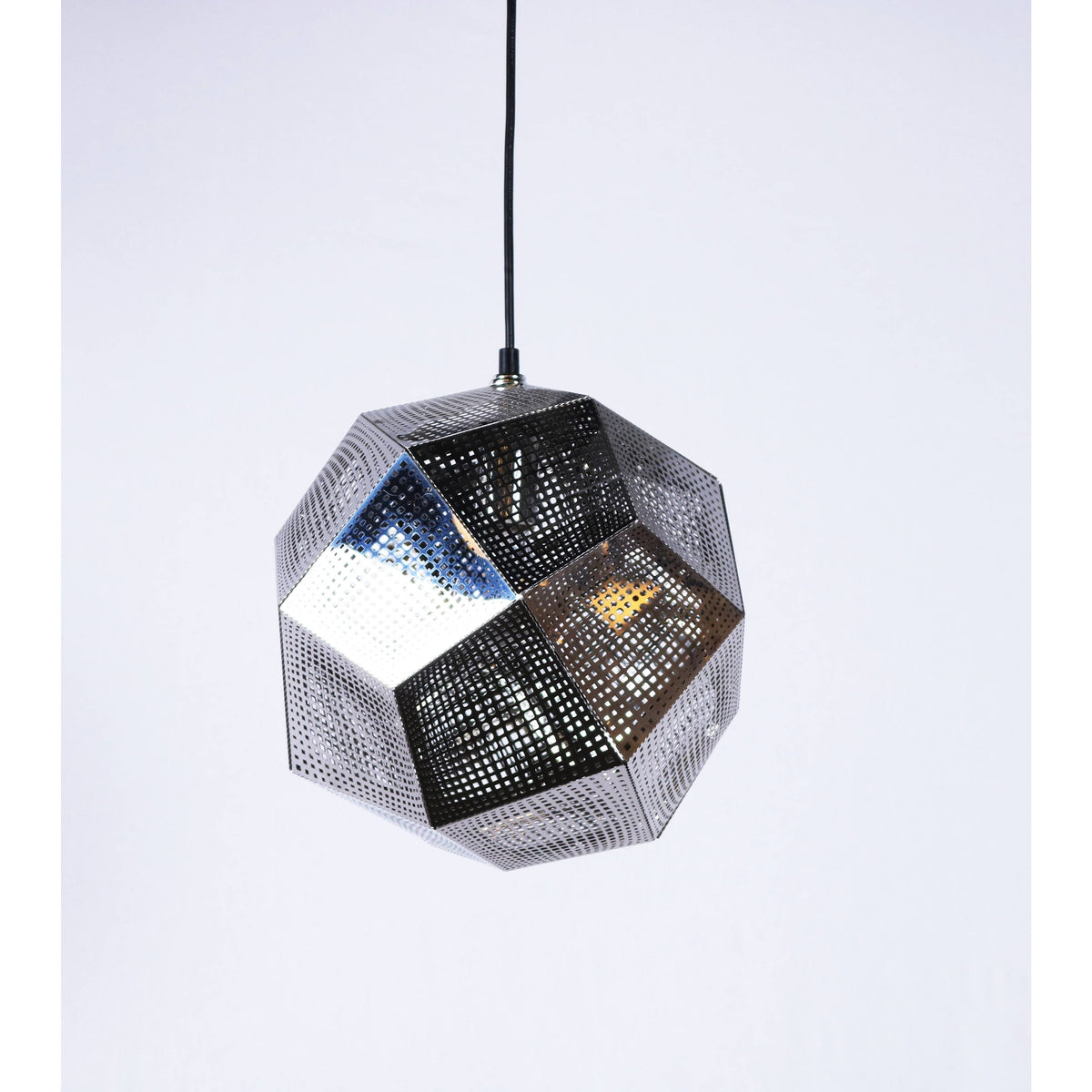LAMP. COLGANTE COBRE Y NEGRO 1L E27 60W