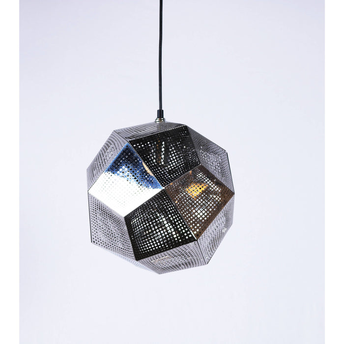 LAMP. COLGANTE COBRE Y NEGRO 1L E27 60W