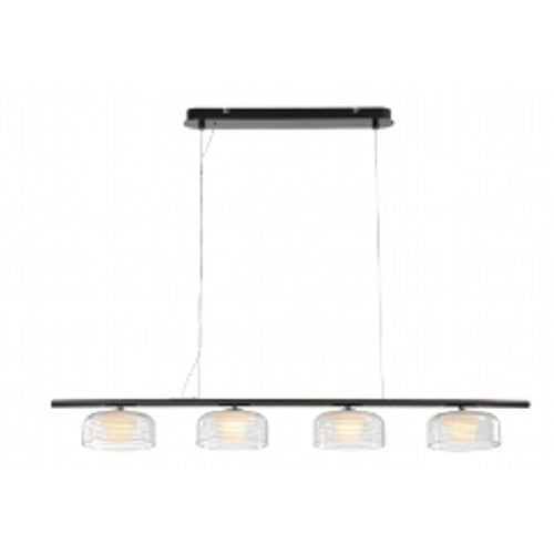 LAMP. LED COLGANTE NEGRO 30W 100-240V 3000K