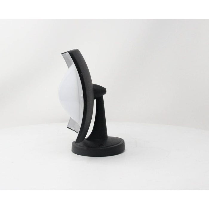LAMP. LED EXT. PARED NEGRO 1L 8W 85-265V 3000K 2 PIEZAS