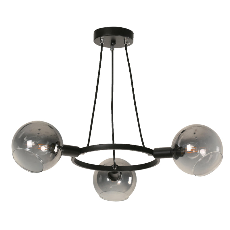 LAMP. COLGANTE NEGRO 3L E14 40W