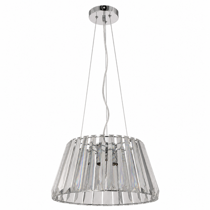 LAMP. COLGANTE CROMO 3L E14 40W