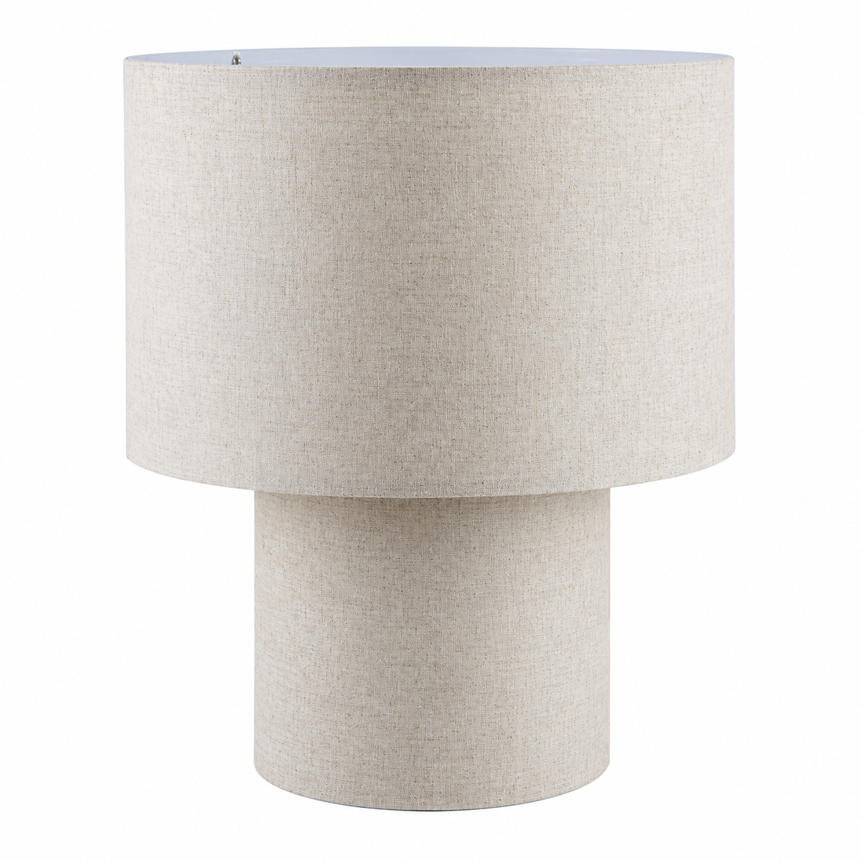 Lámpara de mesa color crema 1 luz E27 40W
