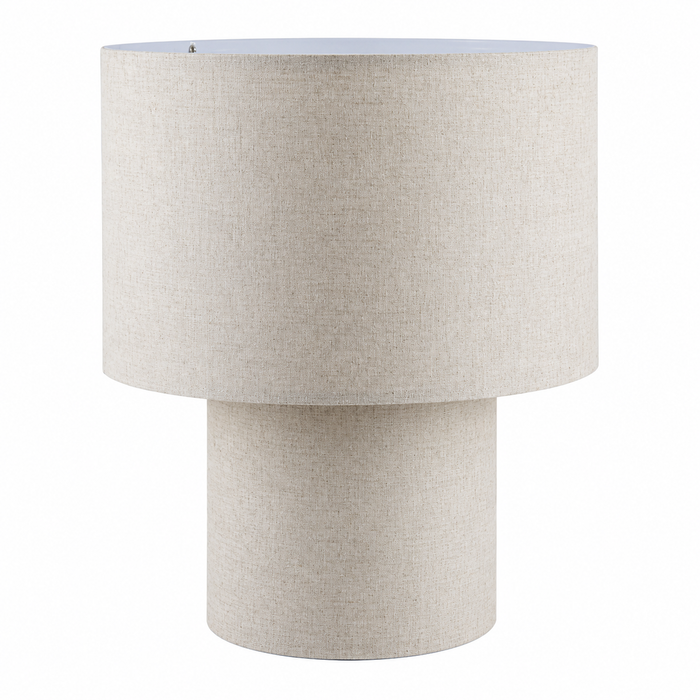 Lámpara de mesa color crema 1 luz E27 40W
