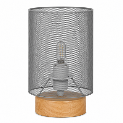 LAMP. MESA GRIS 1L E14 40W