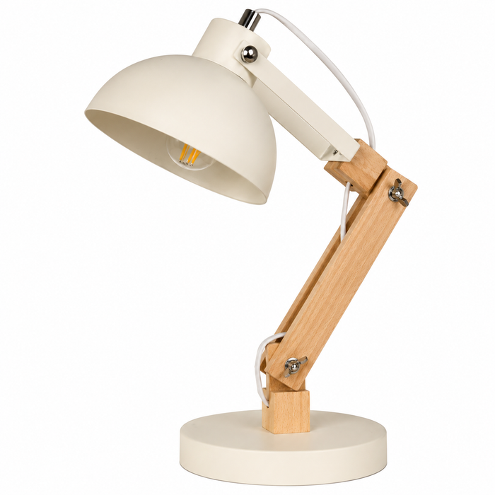 Lámpara de Mesa Blanca E27 40W