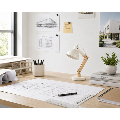 LAMP. MESA BLANCO 1L E27 40W