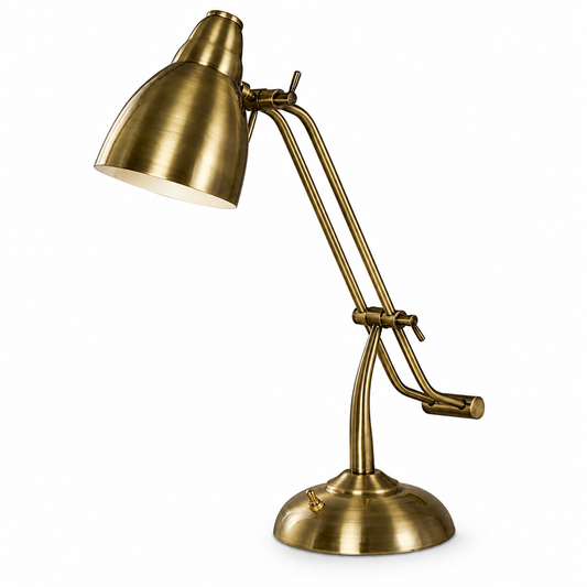 LAMP. ESCRITORIO BRONCE ANTIGUO 1L E27 40W