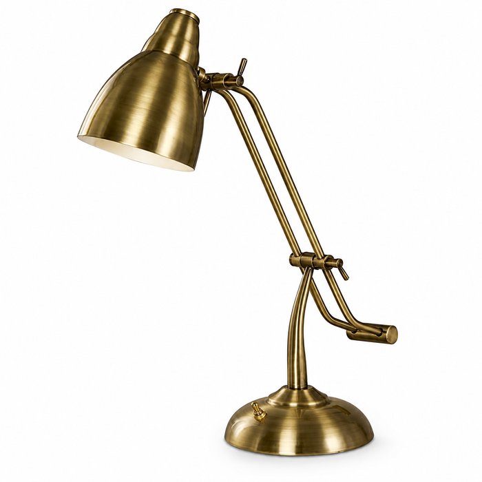 LAMP. ESCRITORIO BRONCE ANTIGUO 1L E27 40W