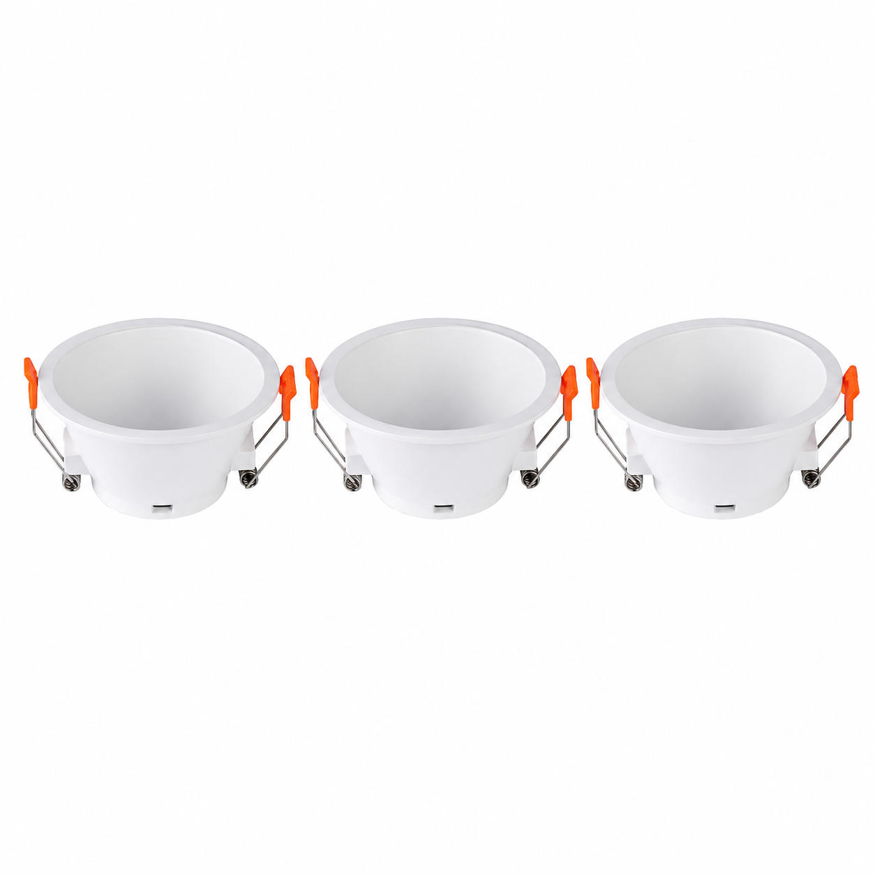 Lámpara Empotrable LED Blanca GU10 7W – Pack de 3 Unidades