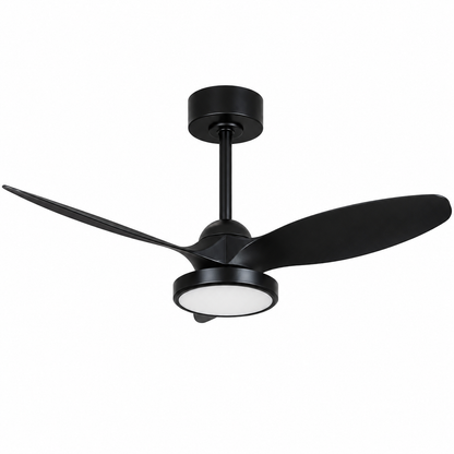 Ventilador de Techo LED Negro 40" DC 22W CCT con Control Remoto