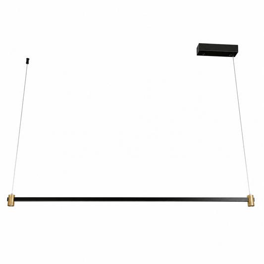 LAMP. LED COLGANTE NEGRO Y DORADO 24W 120-277V 3000K DIMEABLE