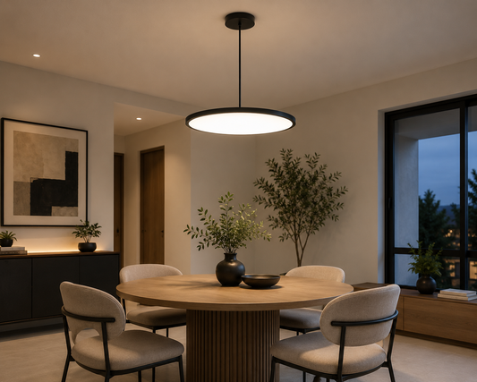 Lámpara LED Colgante Negra 36W 3000K Dimeable