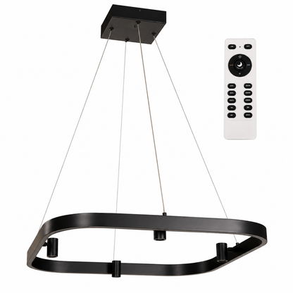 LAMP. LED COLGANTE NEGRO 36W 100-277V 3000K/6000K DIMIABLE CON CONTROL REMOTO
