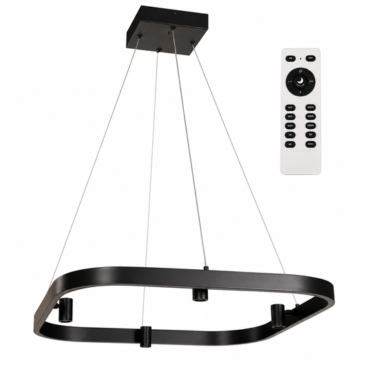 LAMP. LED COLGANTE NEGRO 36W 100-277V 3000K/6000K DIMIABLE CON CONTROL REMOTO