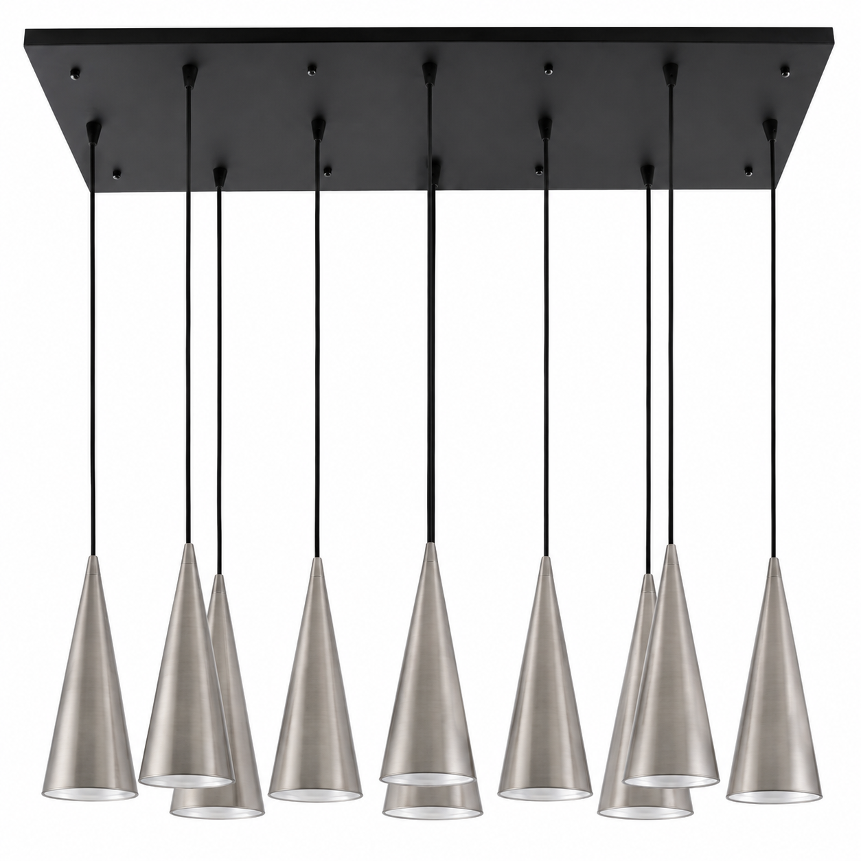 LAMP. COLGANTE NEGRO 10L E27 25W