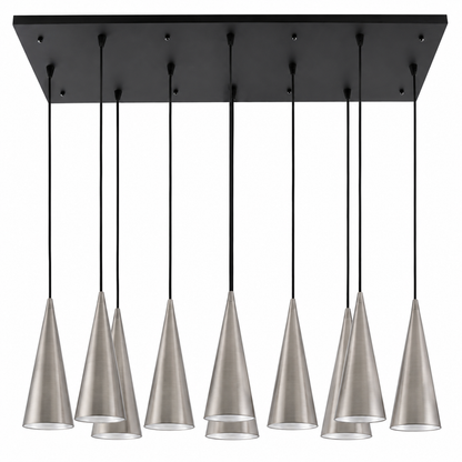 LAMP. COLGANTE NEGRO 10L E27 25W