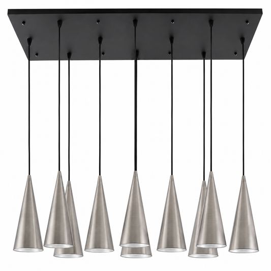 LAMP. COLGANTE NEGRO 10L E27 25W