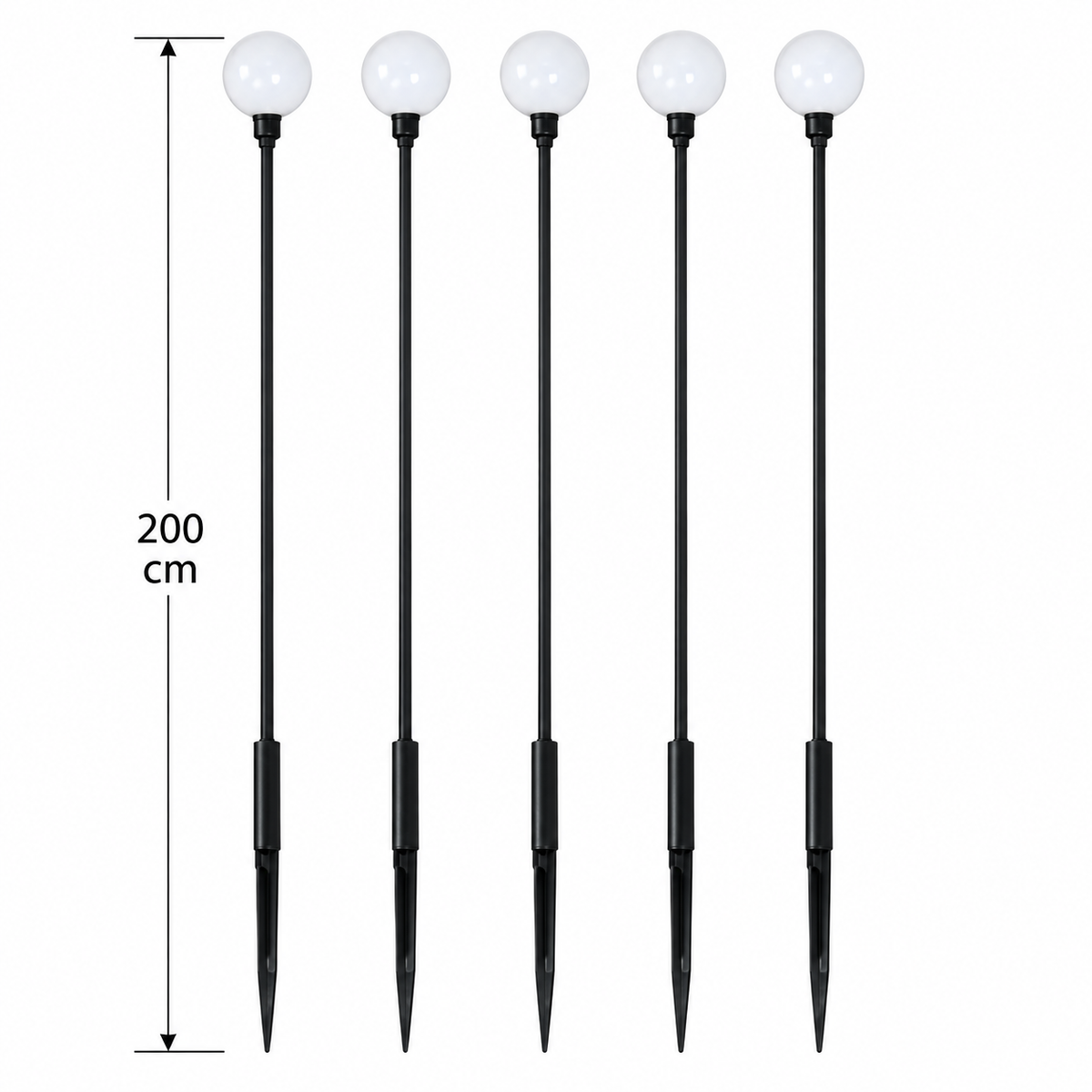 Estaca LED decorativa de 5 luces 0.1W 100-240V 2500K Luz Cálida
