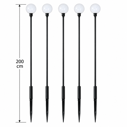 Estaca LED decorativa de 5 luces 0.1W 100-240V 2500K Luz Cálida