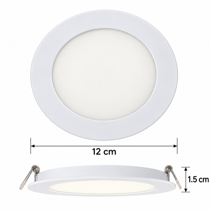 LAMP.LED TECHO BLANCO MATE 6W 6000K (10PZAS)
