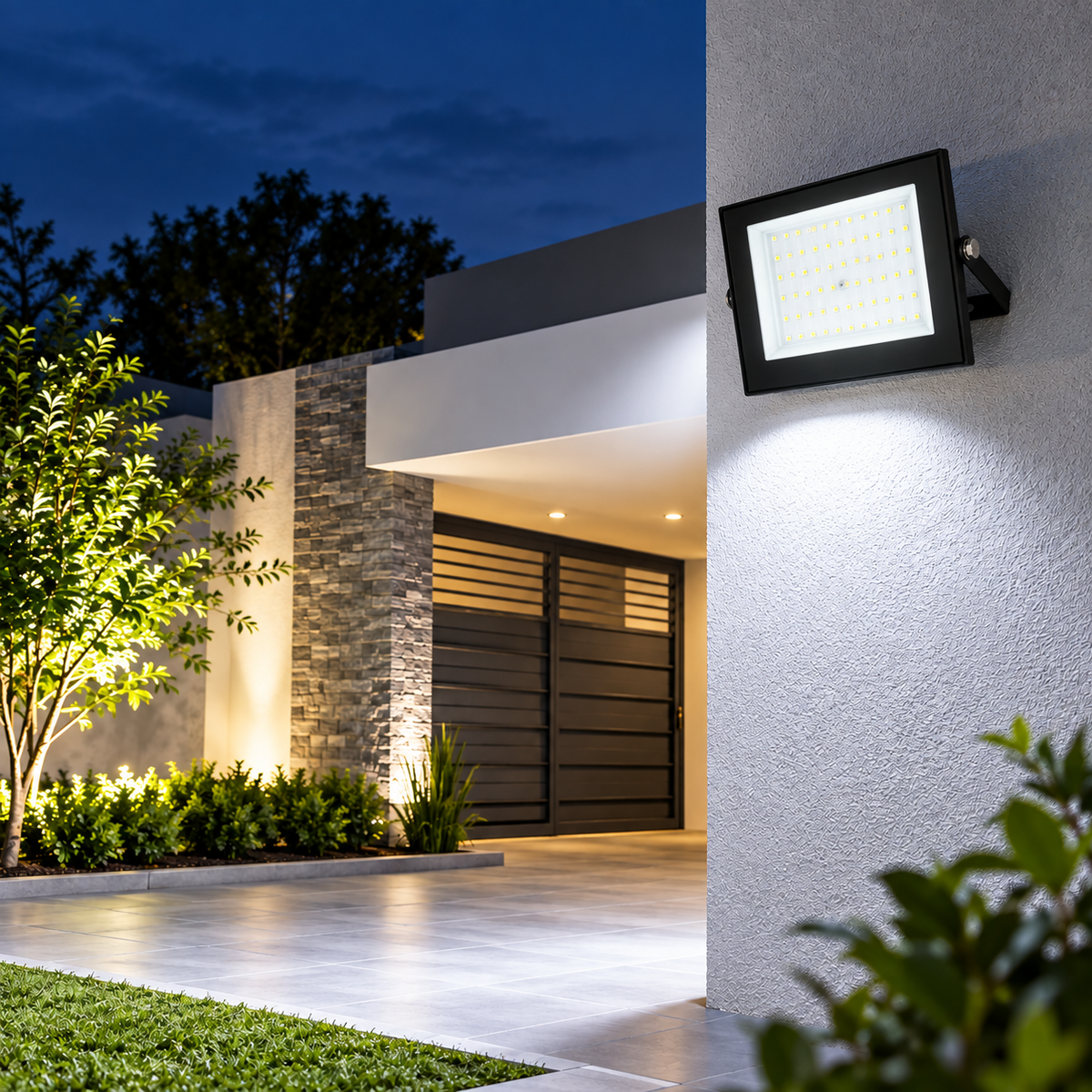 Reflector LED Negro 100W 100-240V 6500K