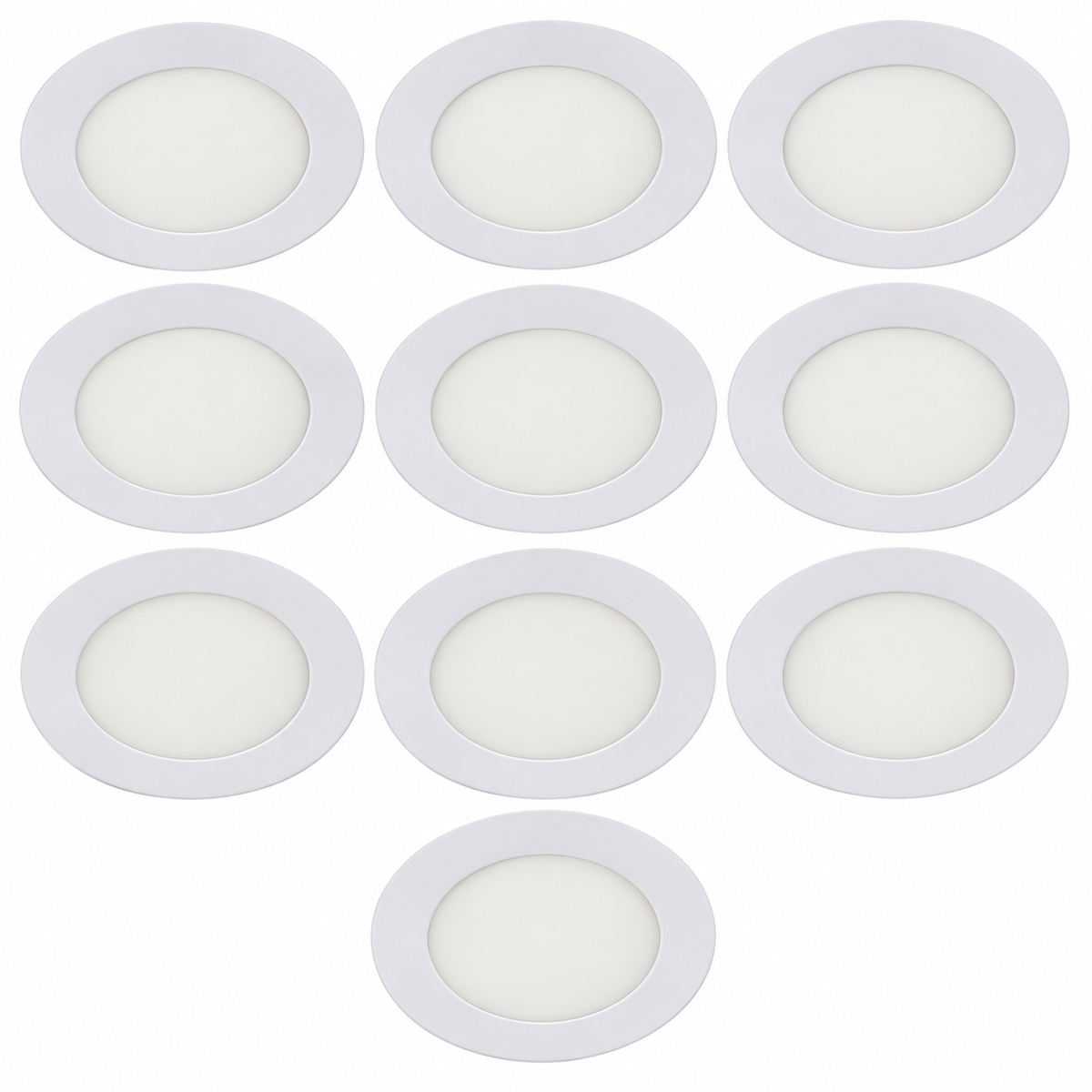 LAMP.LED TECHO BLANCO MATE 6W 6000K (10PZAS)