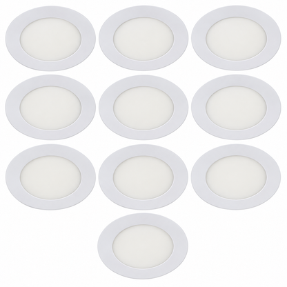 LAMP.LED TECHO BLANCO MATE 6W 6000K (10PZAS)