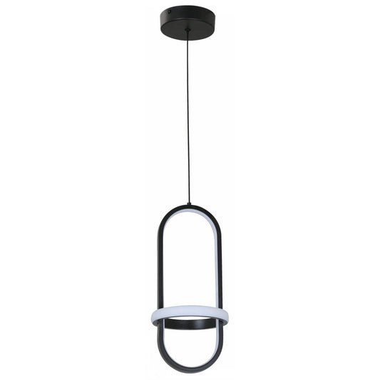 LAMP. LED COLGANTE NEGRO 18W 100-240V 3000/4000/6500K CCT EN EL SWITCH