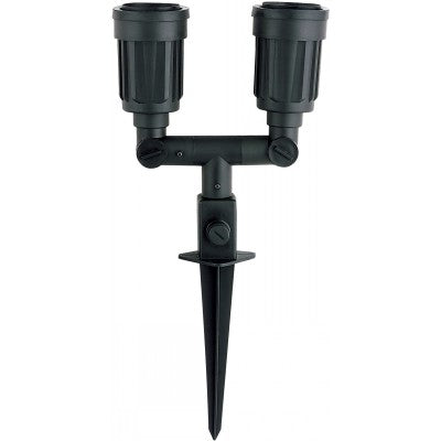 LAMP. EXT. ESTACA NEGRO 2L E27 80W